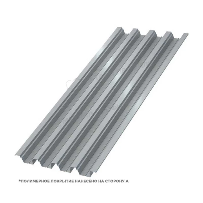 Профлист Металл-Профиль Н-75 Полиэстер 0.7 мм RAL 9006 Белый алюминий