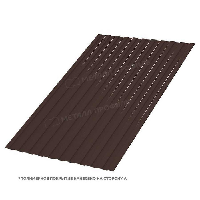 Профлист Металл Профиль С-8 0,5 PURMAN® RR 32 Темно-коричневый | A