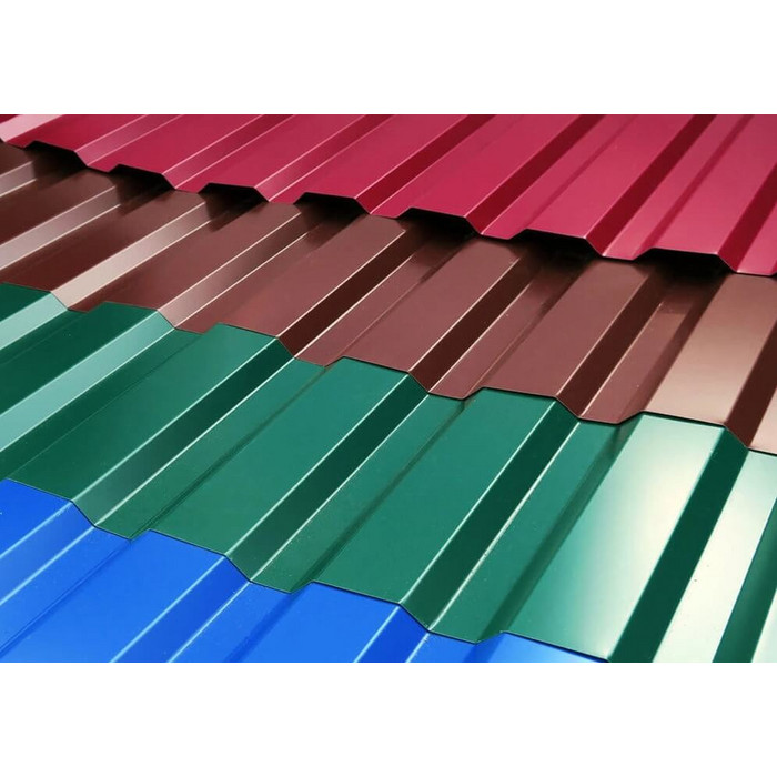 Профлист Grand Line С10R Velur 0.5 мм RAL 8004 Терракота фото 3