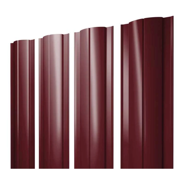 Штакетник Круглый Grand Line 0,4 Полиэстер RAL3005 Красное Вино