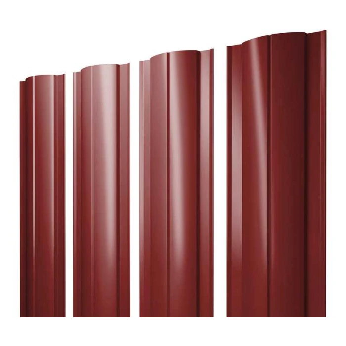 Штакетник Круглый Grand Line 0,45 Полиэстер RAL3011 Коричнево-Красный