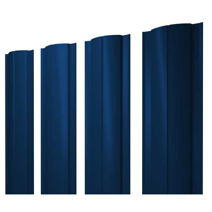 Штакетник Круглый Grand Line 0,45 Полиэстер RAL5005 Сигнальный Синий