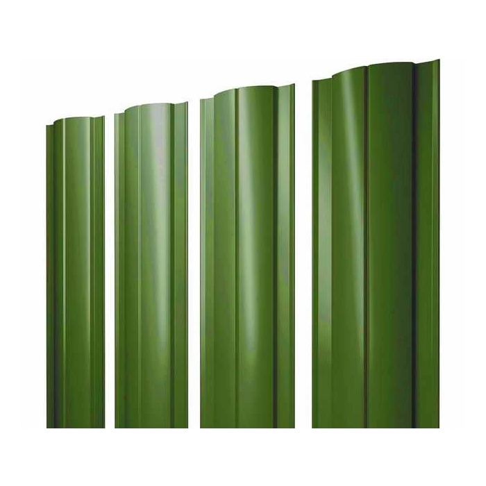 Штакетник Круглый Grand Line 0,45 Полиэстер RAL6002 Лиственно-Зеленый