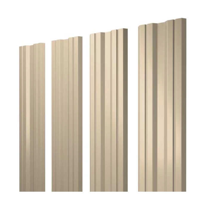 Штакетник Twin Grand Line 0,45 Полиэстер RAL1015 Светлая Слоновая Кость