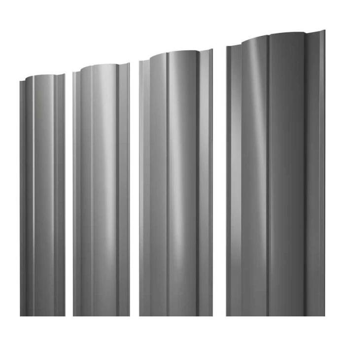 Штакетник Круглый Grand Line 0,45 Полиэстер RAL7005 Мышино-Серый