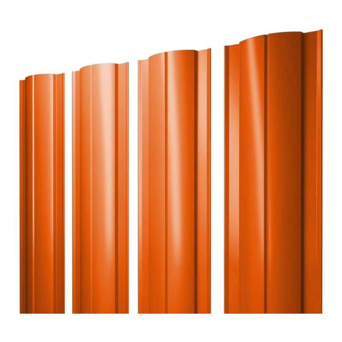 Штакетник Круглый Grand Line 0,45 Полиэстер RAL2004 Оранжевый