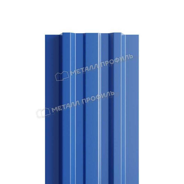 Штакетник Металл Профиль LАNE-T 0,5 PURMAN® RAL 5005 Синий насыщенный