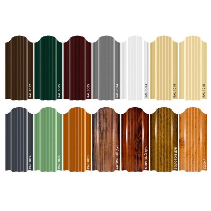 Штакетник Полукруглый Slim фигурный Grand Line 0,5 Velur RAL 7016 Антрацитово-Серый фото 3